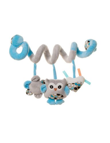 4 BABY OB07 P&E Spiralinis pliušinis spiralinis žaislas OWL