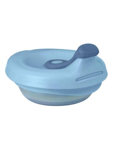 B.BOX BB100108 fill+feed silikoninis šėrimo indelis su dangteliu, mėlynas