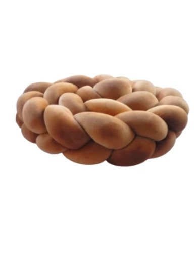 BABY 002355 Vaikiškos lovelės pynė iš veliūro, karamelė 210 cm