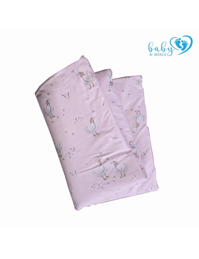 BABY 01632 Sega un spilvens 135x100 40x60 Gooseberry Pink