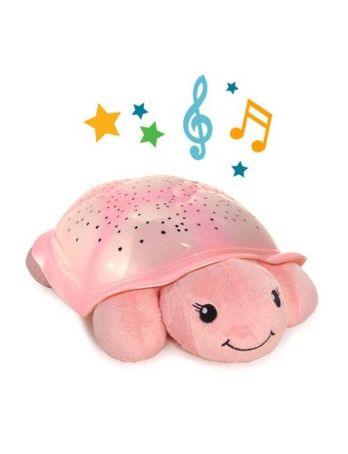 Cloud B CLTT-7323-T2P N10/20 Nakts lampa + mūzikas kaste Turtle pink 2in1