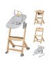 KINDERKRAFT Barošanas krēsls ENOCK melns + šūpuļkrēsls CALMEE GREY