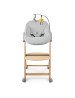 KINDERKRAFT Barošanas krēsls ENOCK melns + šūpuļkrēsls CALMEE GREY