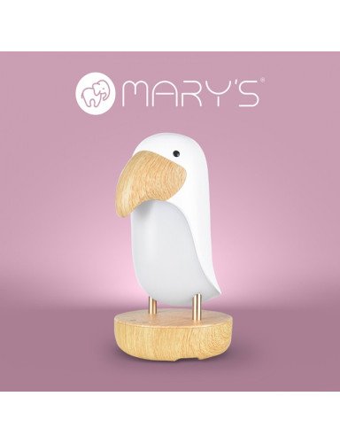 MARY'S MW20789 Toucan öölamp valge + BLUETOOTH SPEAKER