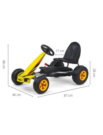 MILLY MALLY 3130 Pedāļu kartings Viper Yellow