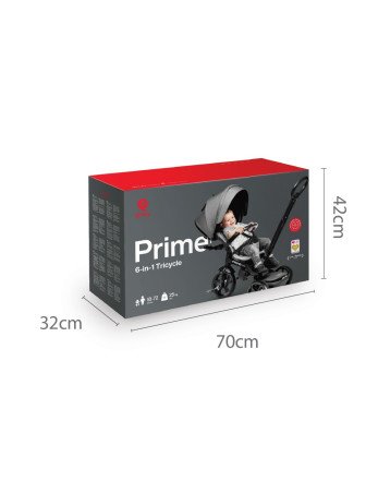 MILLY MALLY 4083 Qplay trīsritenis New Prime grey