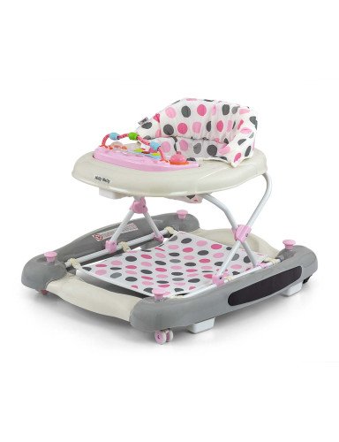 MILLY MALLY 5701 Patrol Plus Pastel Dots bērnu staigulītis
