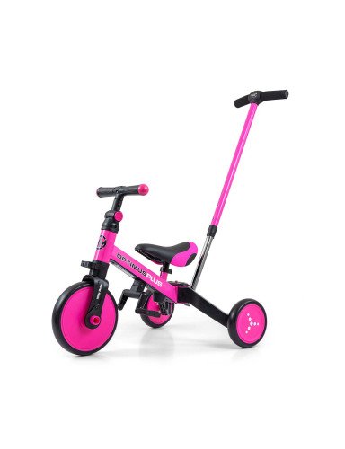 MILLY MALLY Triratukas OPTIMUS Plus 4in1 Rožinė-Triratukai-Dviratukai ir triratukai